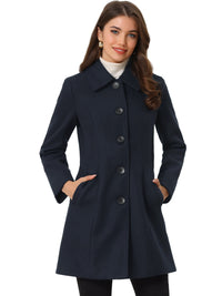 Damski Płaszcz Jednorzędowy o Długim Kroju | Elegancki Płaszcz Damski