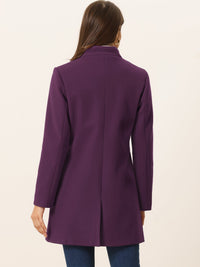 Płaszcz Damski Zimowy z Kołnierzem Stójką o Długim Kroju | Elegancki Płaszcz