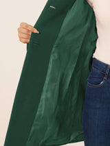 Płaszcz Damski Zimowy z Kołnierzem Stójką o Długim Kroju | Elegancki Płaszcz