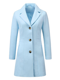 Płaszcz Damski Zimowy o Długim Kroju z Klapami | Elegancki Trencz Damski