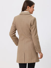 Płaszcz Damski Zimowy o Długim Kroju z Klapami | Elegancki Trencz Damski