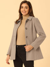 Płaszcz Damski Zimowy do Pracy o Klasycznym Kroju | Elegancki Trencz Damski