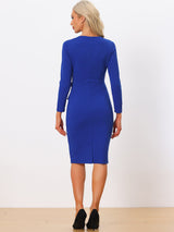 Elegancka Sukienka Ołówkowa z Baskinką | Sukienka Biuro–Elegancja