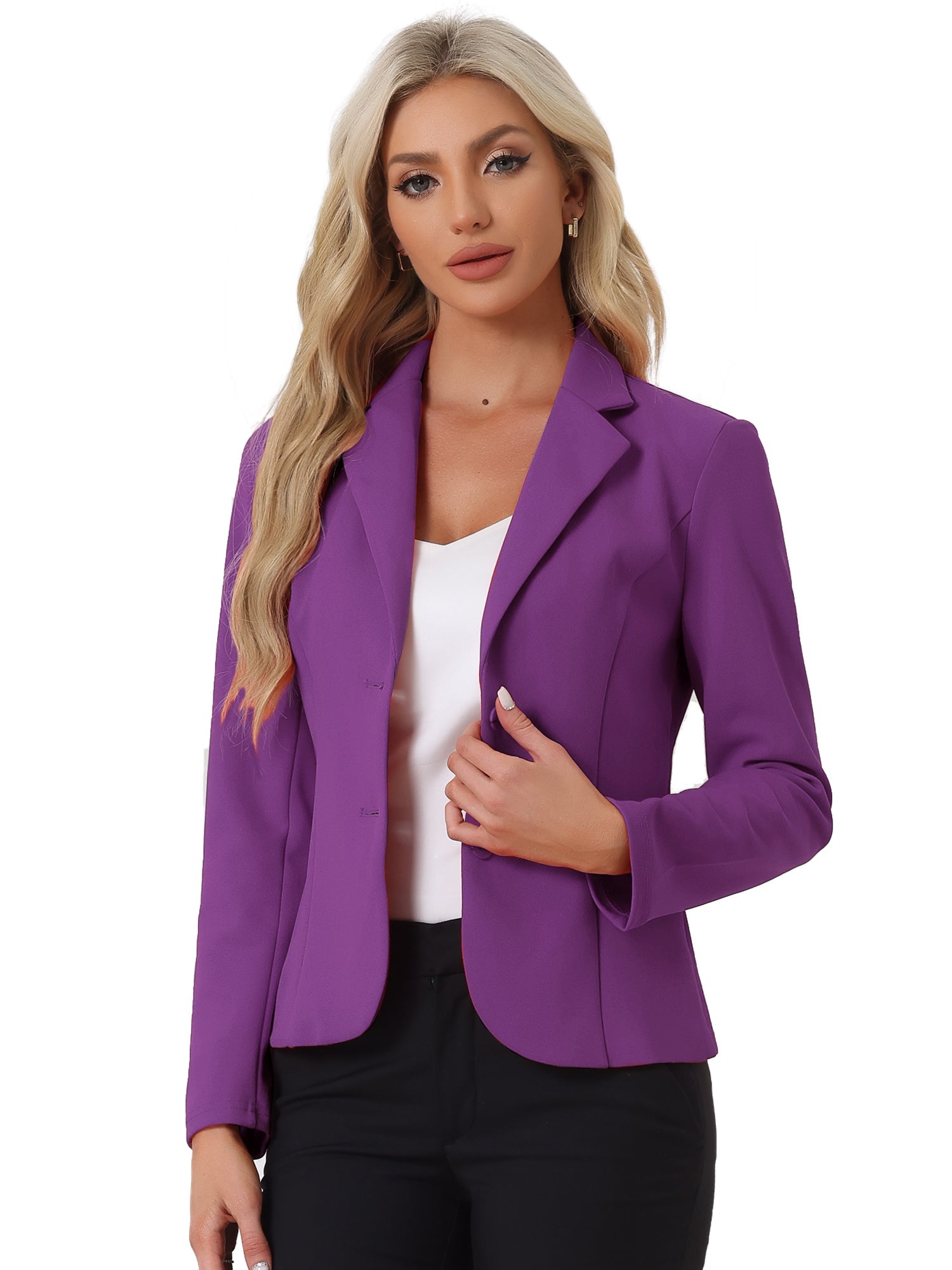 Marynarka Damska do Pracy z Kołnierzem z Klapami | Elegancka Marynarka