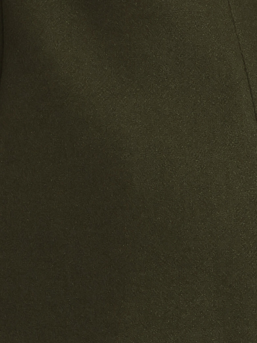 Płaszcz Damski Zimowy w Kroju A-Line z Kołnierzem | Elegancki Płaszcz