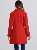 Płaszcz Damski Zimowy o Długim Kroju z Klapami | Elegancki Trencz Damski