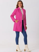 Płaszcz Damski Zimowy o Długim Kroju z Klapami | Elegancki Trencz Damski