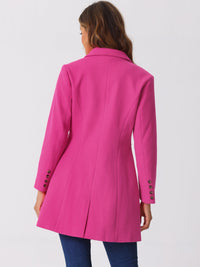 Płaszcz Damski Zimowy o Długim Kroju z Klapami | Elegancki Trencz Damski