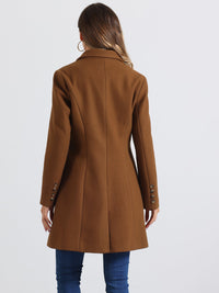 Płaszcz Damski Zimowy o Długim Kroju z Klapami | Elegancki Trencz Damski