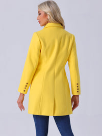 Płaszcz Damski Zimowy o Długim Kroju z Klapami | Elegancki Trencz Damski