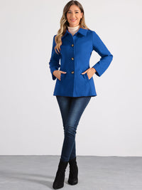 Płaszcz Damski Zimowy do Pracy o Klasycznym Kroju | Elegancki Trencz Damski