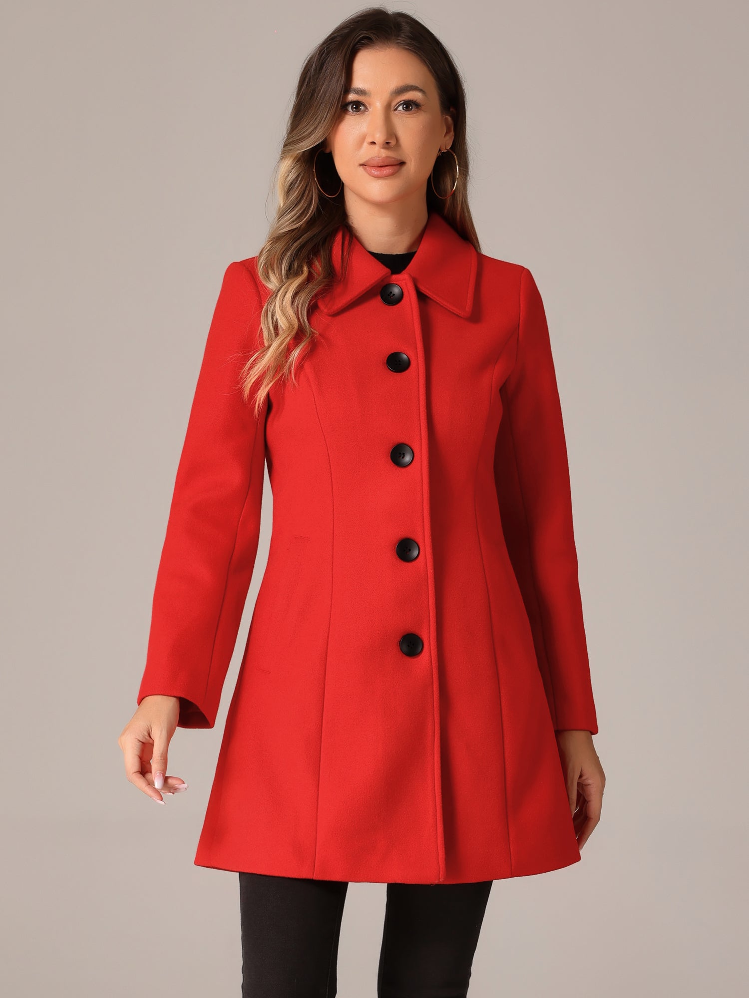 Damski Płaszcz Jednorzędowy o Długim Kroju | Elegancki Płaszcz Damski