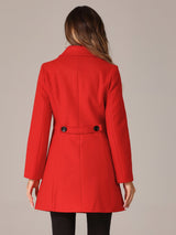 Damski Płaszcz Jednorzędowy o Długim Kroju | Elegancki Płaszcz Damski