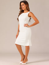 Elegancka Damska Sukienka Midi w Kratę | Bez Rękawów z Fiszbinką