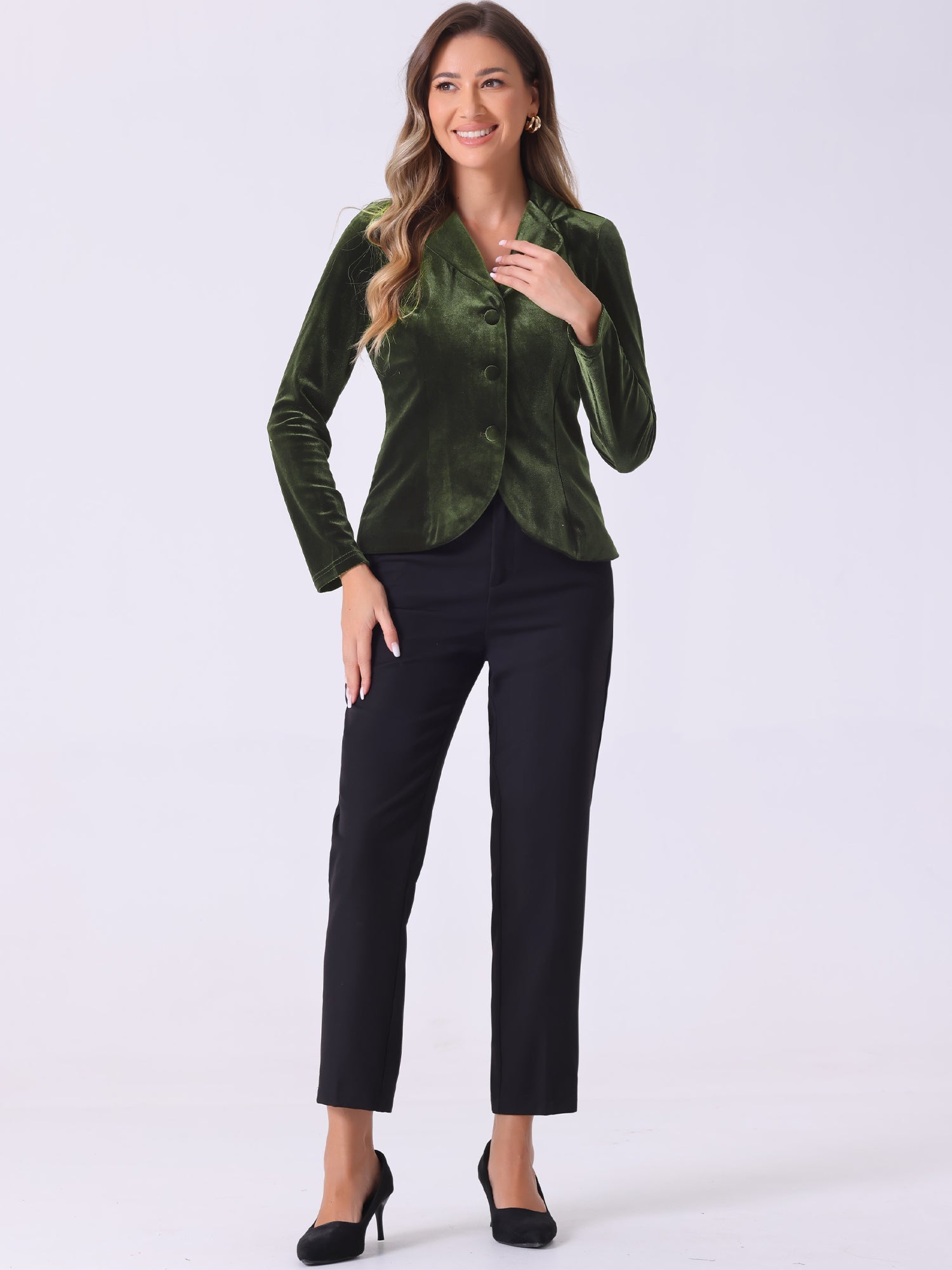 Marynarka Damska do Biura z Klapami | Elegancka Marynarka