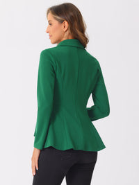 Damska Kurtka Peplum z Asymetrycznym Dołem | Stylowa Kurtka