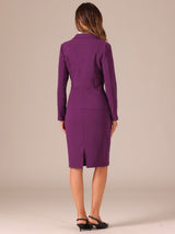 Damski Garnitur Dwuczęściowy Marynarka i Spódnica | Styl Biznesowy