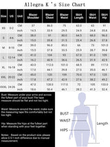 Damski Garnitur Dwuczęściowy Marynarka i Spódnica | Styl Biznesowy