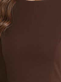 Elegancka Sukienka Ołówkowa z Baskinką | Sukienka Biuro–Elegancja