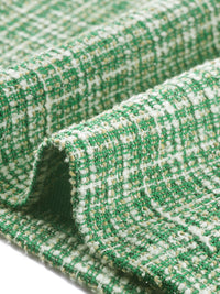 Elegancka Damska Sukienka Midi w Kratę | Bez Rękawów z Fiszbinką