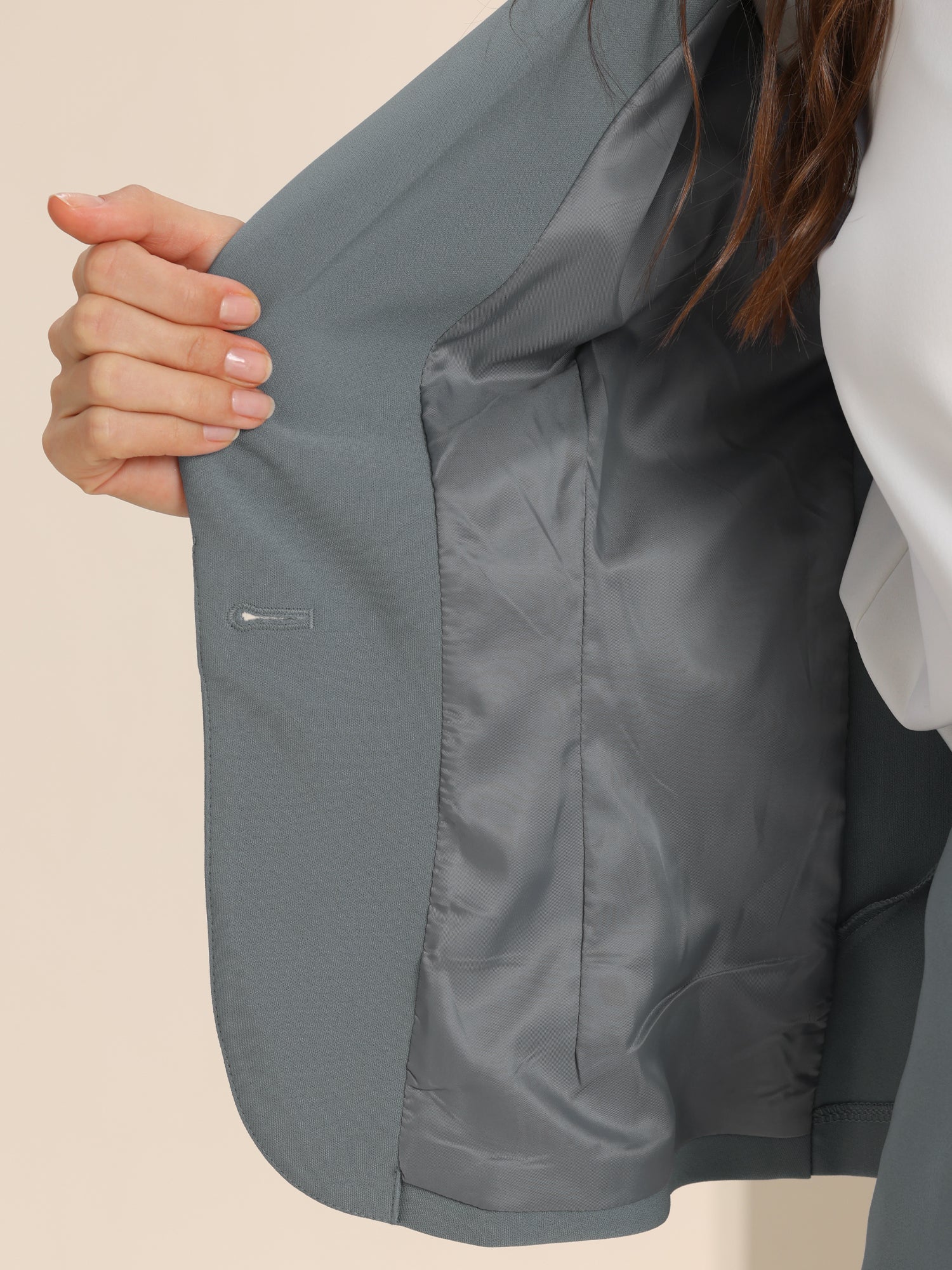 Damski Garnitur Dwuczęściowy Marynarka i Spódnica | Styl Biznesowy