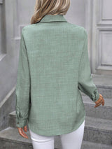 Damska Koszula do Pracy z Długim Rękawem | Klasyczna Koszula Biuro