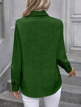 Damska Koszula do Pracy z Długim Rękawem | Klasyczna Koszula Biuro