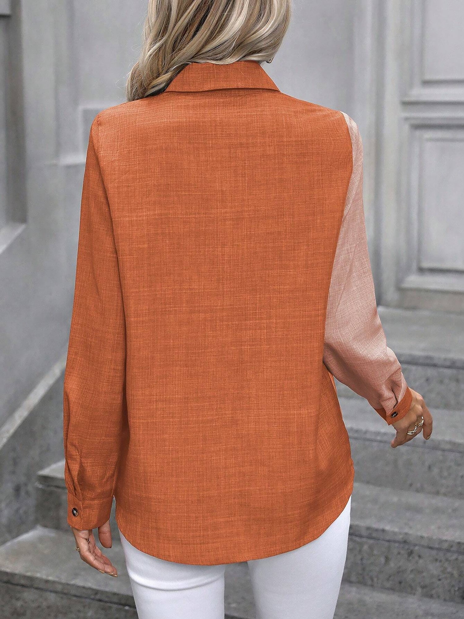 Damska Koszula do Pracy z Długim Rękawem | Klasyczna Koszula Biuro