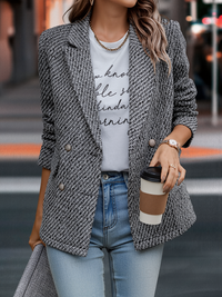 Damska Marynarka do Pracy o Klasycznym Kroju | Elegancka Marynarka