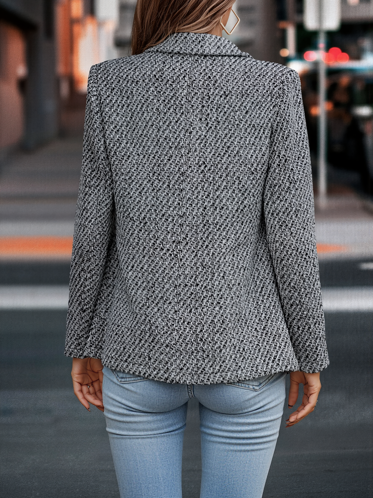 Damska Marynarka do Pracy o Klasycznym Kroju | Elegancka Marynarka