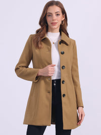 Damski Płaszcz Jednorzędowy o Długim Kroju | Elegancki Płaszcz Damski