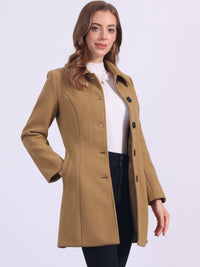 Damski Płaszcz Jednorzędowy o Długim Kroju | Elegancki Płaszcz Damski