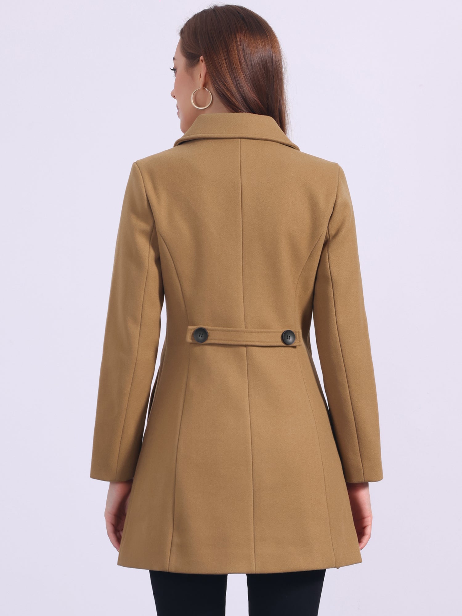 Damski Płaszcz Jednorzędowy o Długim Kroju | Elegancki Płaszcz Damski