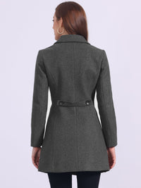 Damski Płaszcz Jednorzędowy o Długim Kroju | Elegancki Płaszcz Damski