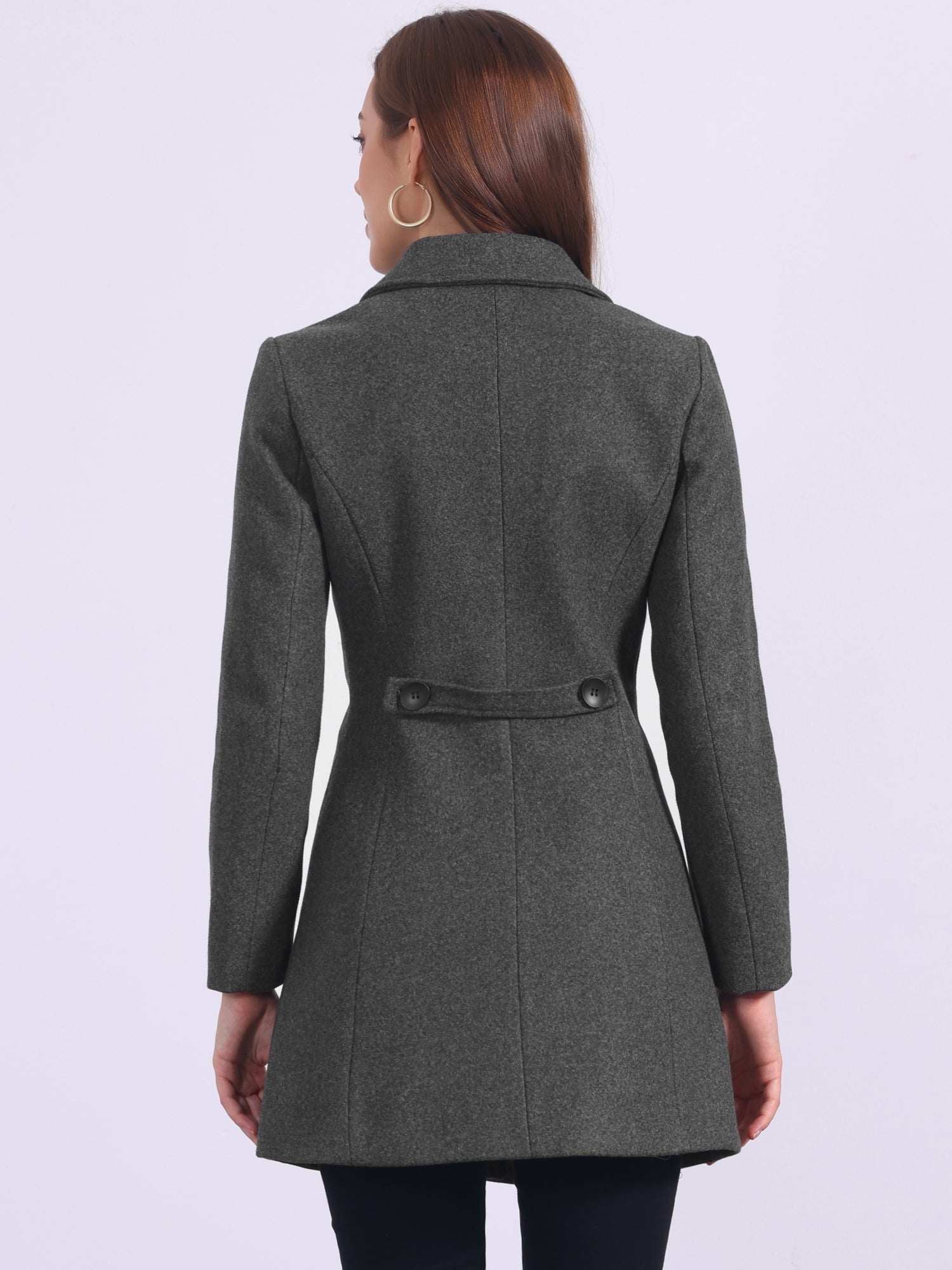 Damski Płaszcz Jednorzędowy o Długim Kroju | Elegancki Płaszcz Damski