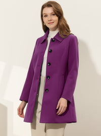 Damski Płaszcz Jednorzędowy o Długim Kroju | Elegancki Płaszcz Damski