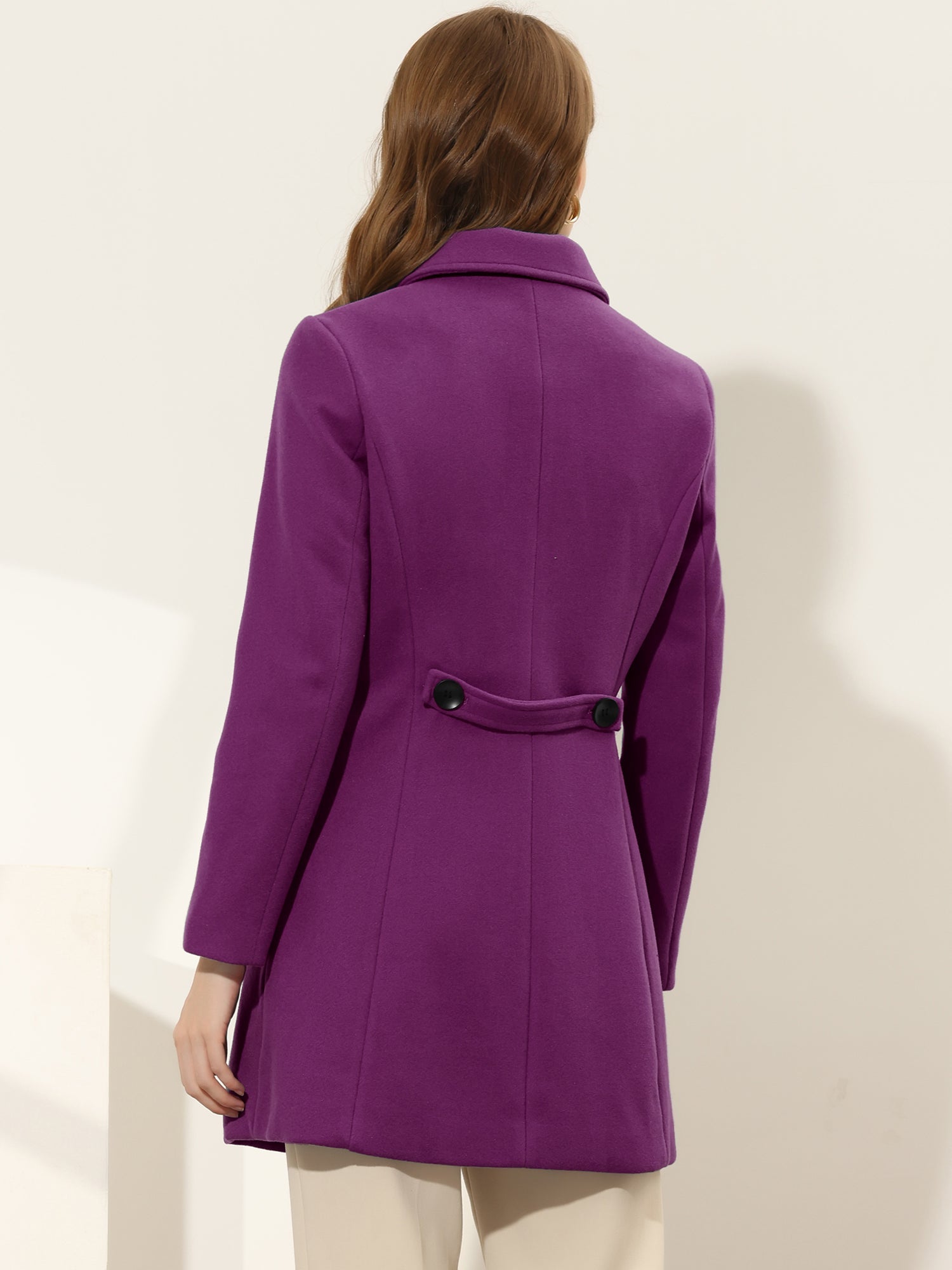 Damski Płaszcz Jednorzędowy o Długim Kroju | Elegancki Płaszcz Damski