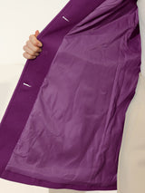 Damski Płaszcz Jednorzędowy o Długim Kroju | Elegancki Płaszcz Damski