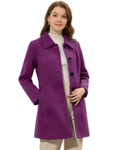 Damski Płaszcz Jednorzędowy o Długim Kroju | Elegancki Płaszcz Damski