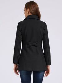 Płaszcz Damski Zimowy w Kroju A-Line z Kołnierzem | Elegancki Płaszcz