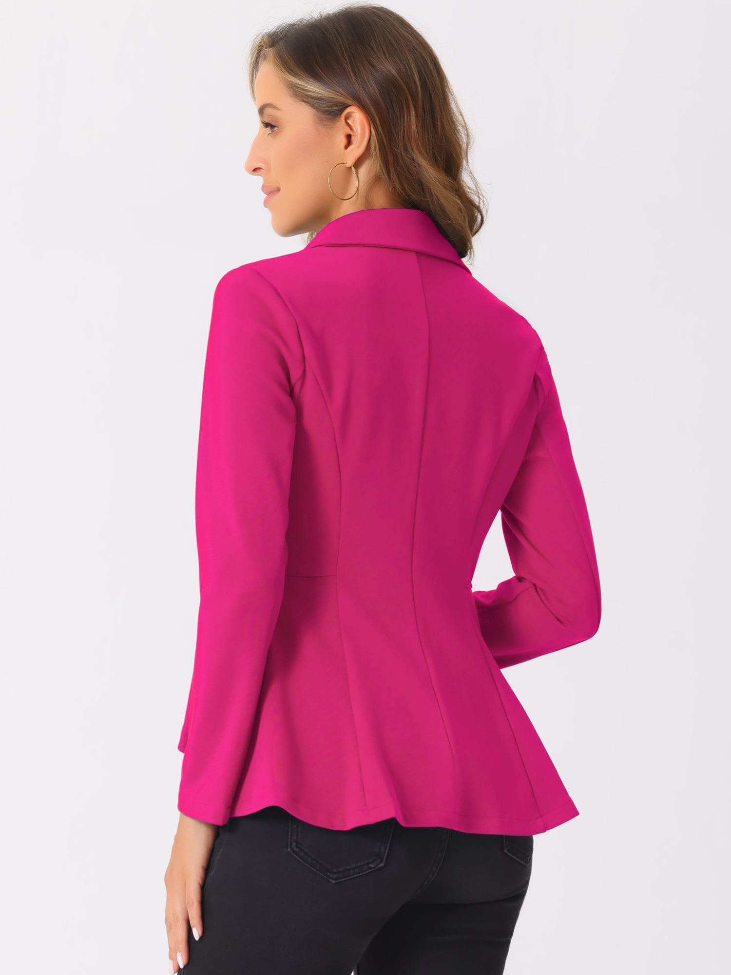 Damska Kurtka Peplum z Asymetrycznym Dołem | Stylowa Kurtka