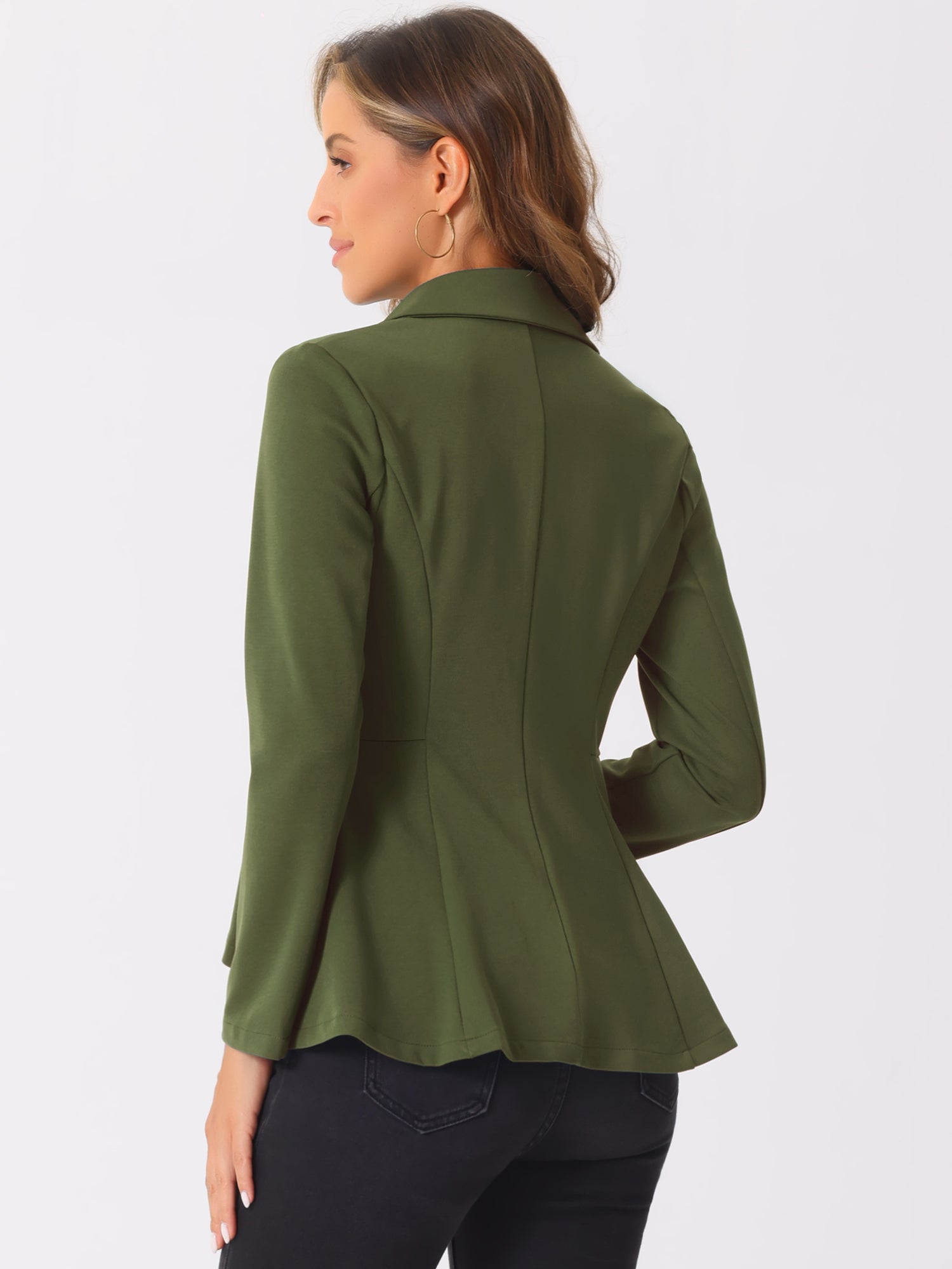 Damska Kurtka Peplum z Asymetrycznym Dołem | Stylowa Kurtka