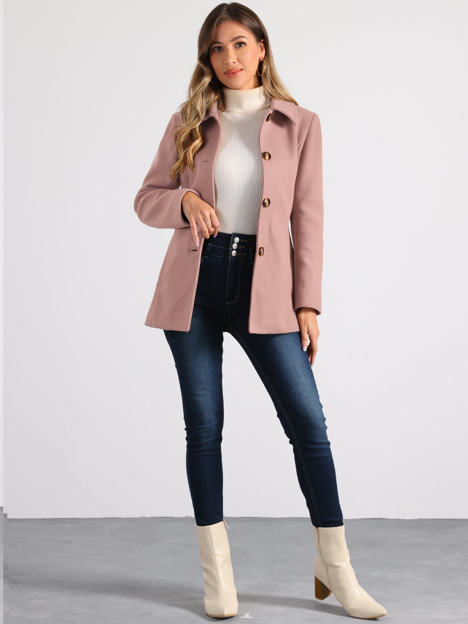 Płaszcz Damski Zimowy do Pracy o Klasycznym Kroju | Elegancki Trencz Damski