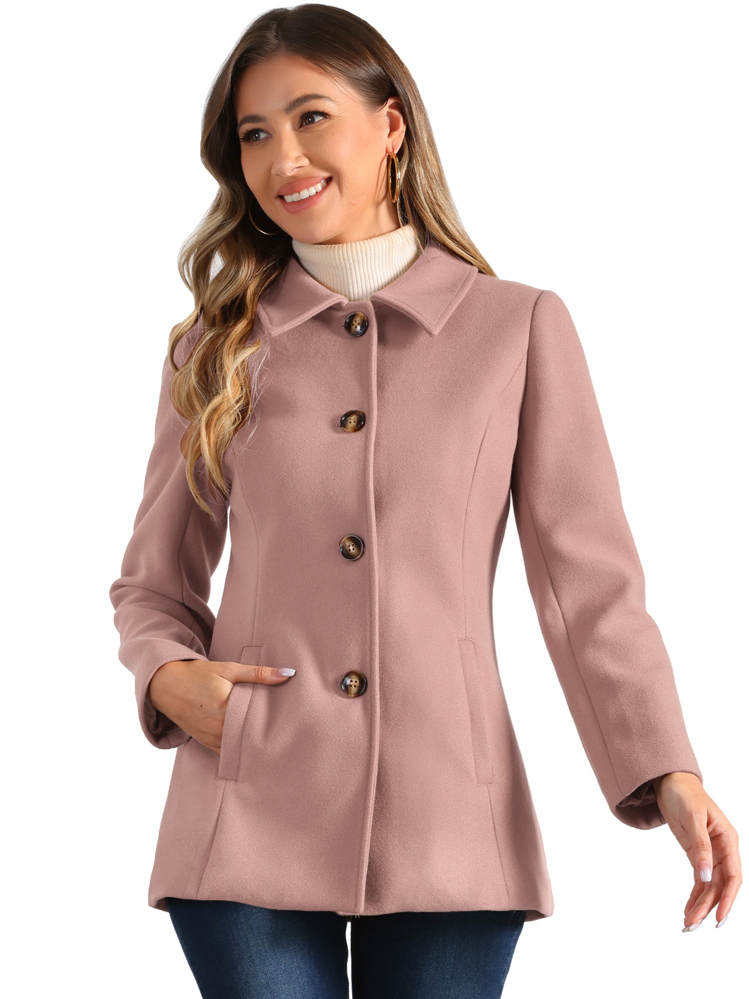Płaszcz Damski Zimowy do Pracy o Klasycznym Kroju | Elegancki Trencz Damski