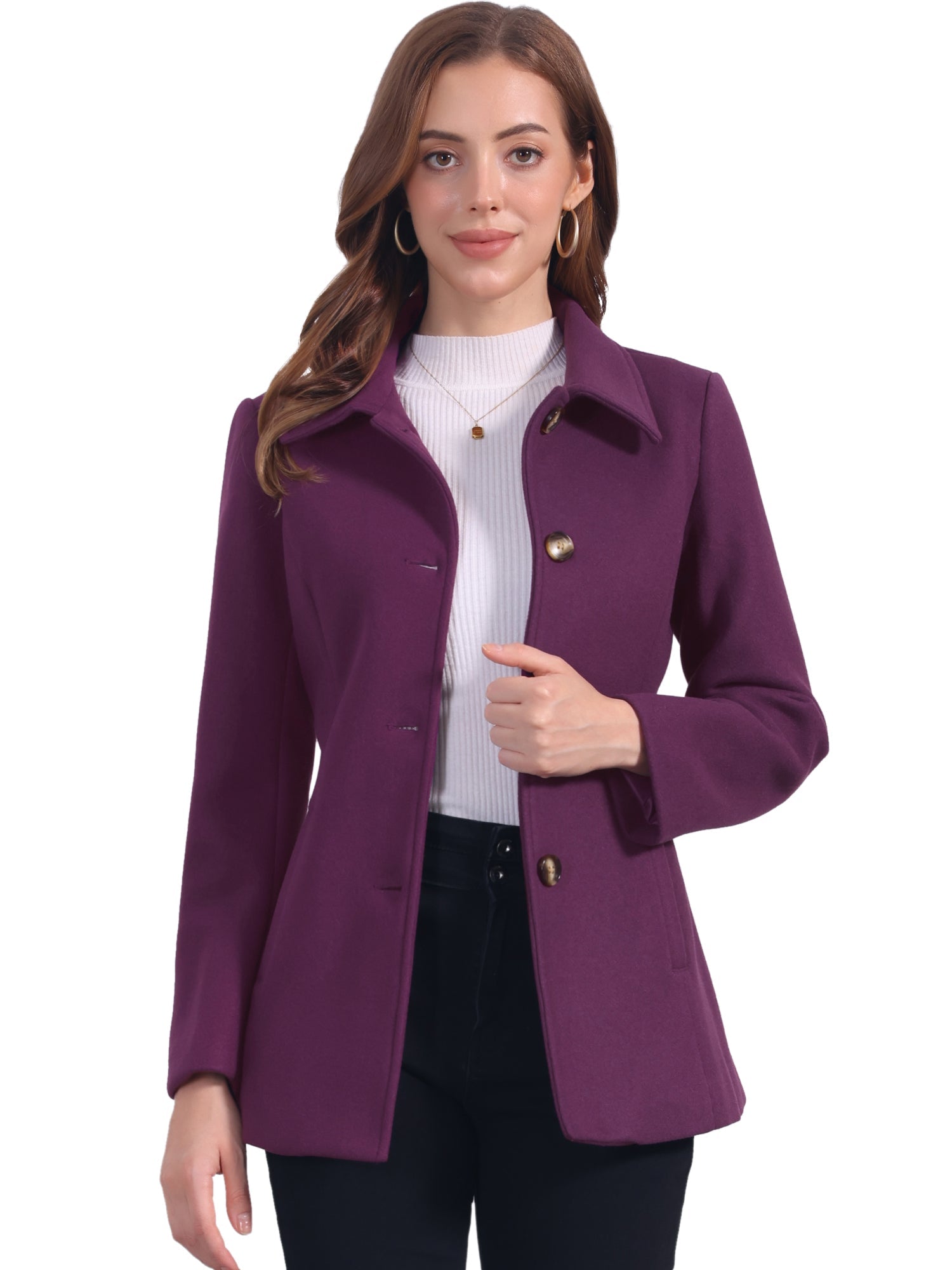 Płaszcz Damski Zimowy do Pracy o Klasycznym Kroju | Elegancki Trencz Damski