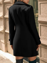 Płaszcz Damski Zimowy z Klapami i Guzikami | Elegancki Płaszcz