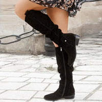 Wysokie Kozaki Damskie z Ociepleniem i Zamkiem | Eleganckie Buty Zimowe